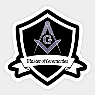 Master of Ceremonies Mason Sticker